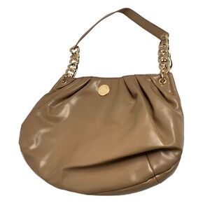 Elegant Tan Leather Shoulder Bag